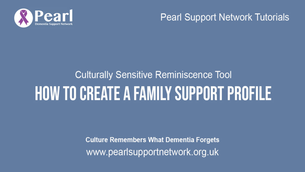How to create a Family Support Profile (Full Version)